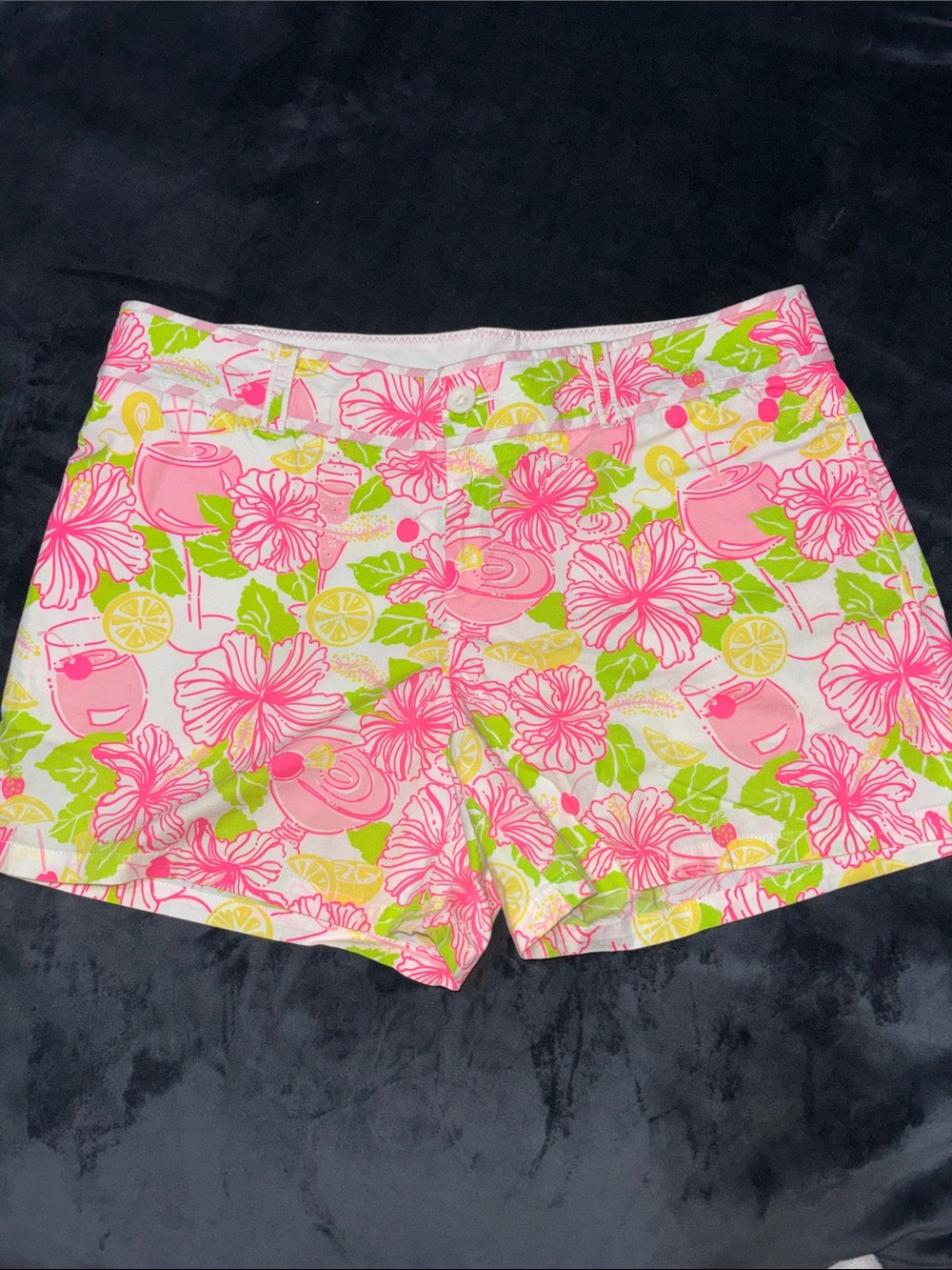 Lilly Pulitzer Hibiscus and Martinis Palm Beach Fit Shorts